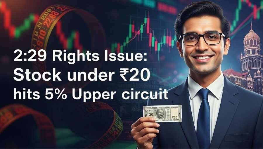 20Rs Stock Jump With 2 29 Right Issue News